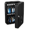Adiroffice 48 Key Steel Secure Cabinet with Key Lock, Black, PK2 ADI681-48-BLK-2pk - alternate 3